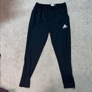 Adidas Women's Black Training Pants with White Logo